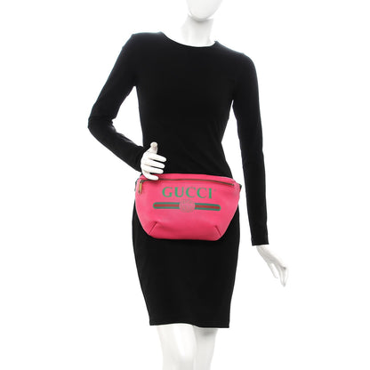 Gucci Grained Calfskin Logo Belt Bag Pink 2 of 8