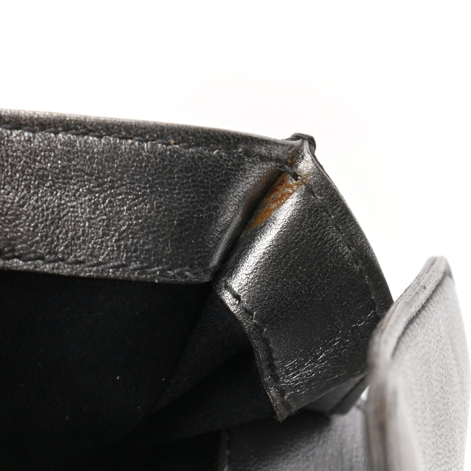 Saint Laurent Metallic Calfskin Y-Mail Clutch Silver 11 of 11