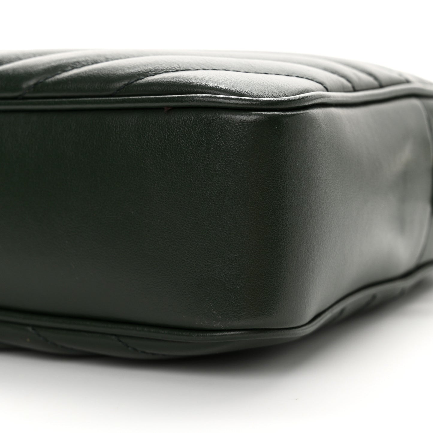 Calfskin Matelasse Monogram Lou Camera Bag Vert Fonce