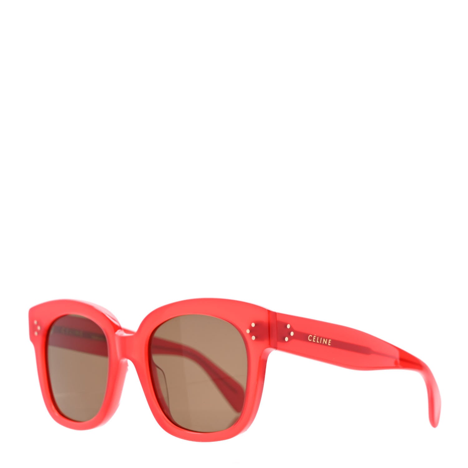 Celine Polarized Square Sunglasses CL40002U Milky Red 1 of 8