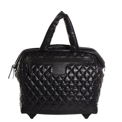 Chanel Nylon Quilted Coco Cocoon Trolley Black 1 of 10