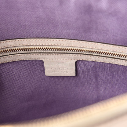 Gucci Canvas Flora Infinity Medium Nice Top Handle Dome Bag White 8 of 10