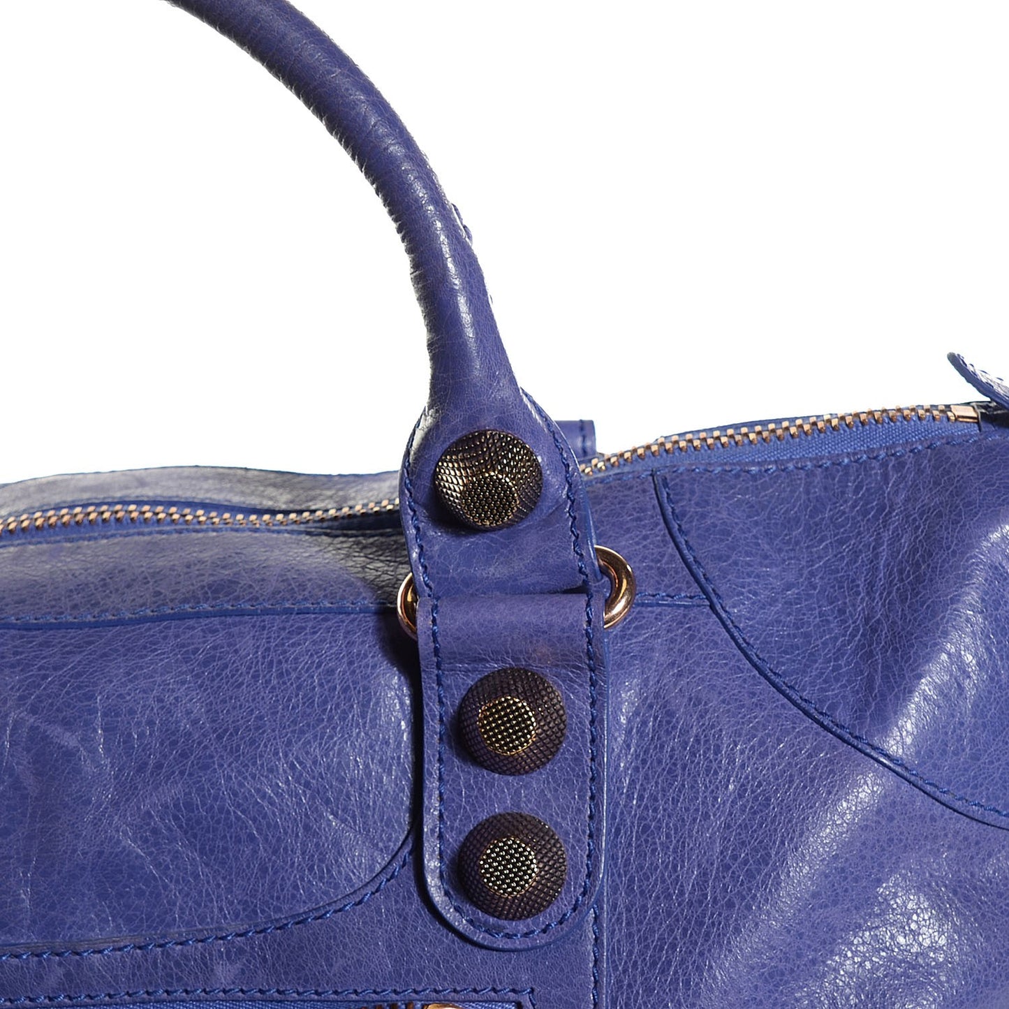 Agneau Giant 21 Rose Gold Hardware Work Bleu Lavande