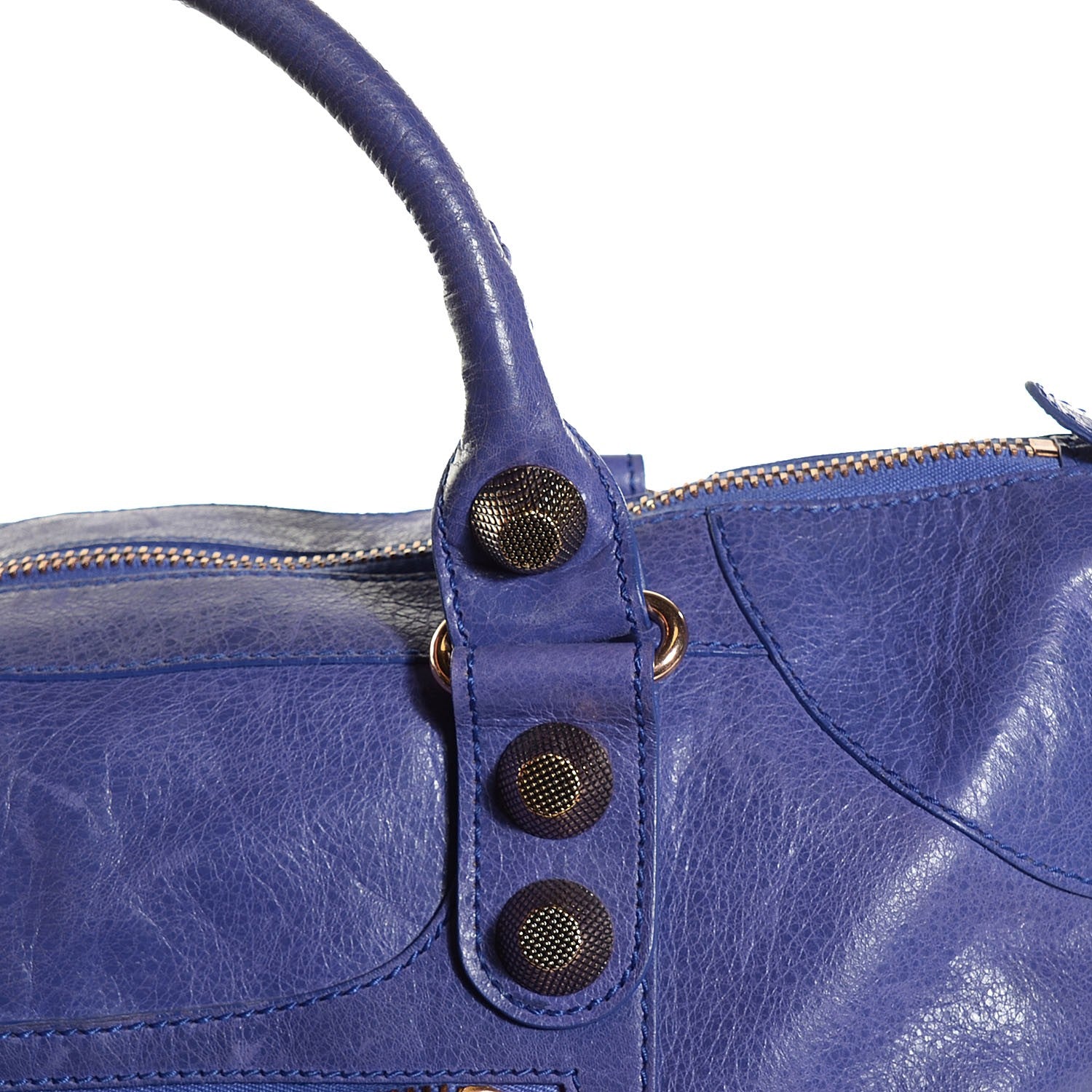 Balenciaga Agneau Giant 21 Rose Gold Hardware Work Bleu Lavande 10 of 12