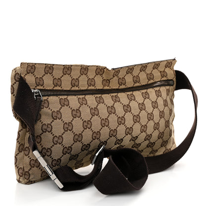 Gucci GG Monogram Double Pocket Belt Bag Dark Brown 3 of 15