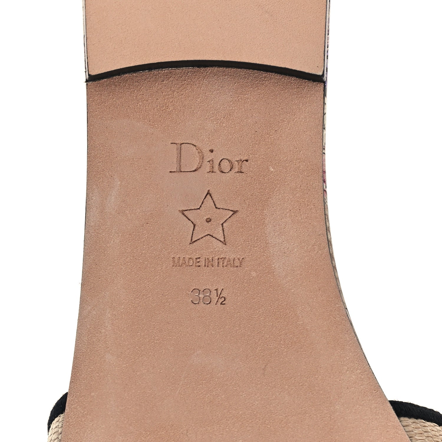 Christian Dior Straw Embroidered Cabinet de la Mer Dway Mules Slide Sandals 38.5 Multicolor 6 of 9