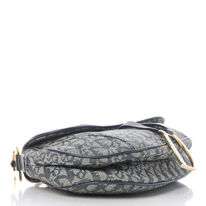 Christian Dior Monogram Saddle Bag Blue 4 of 8