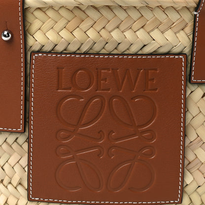Loewe Raffia Small Basket Tote Bag Natural Tan 8 of 10