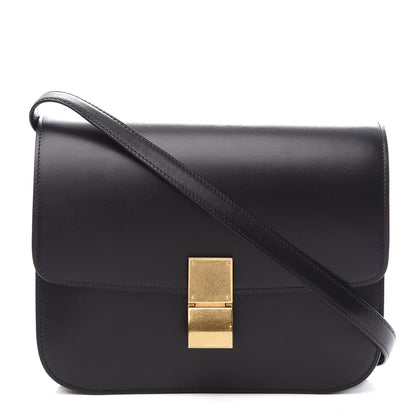 Celine Box Calfskin Medium Classic Box Flap Bag Black 1 of 10