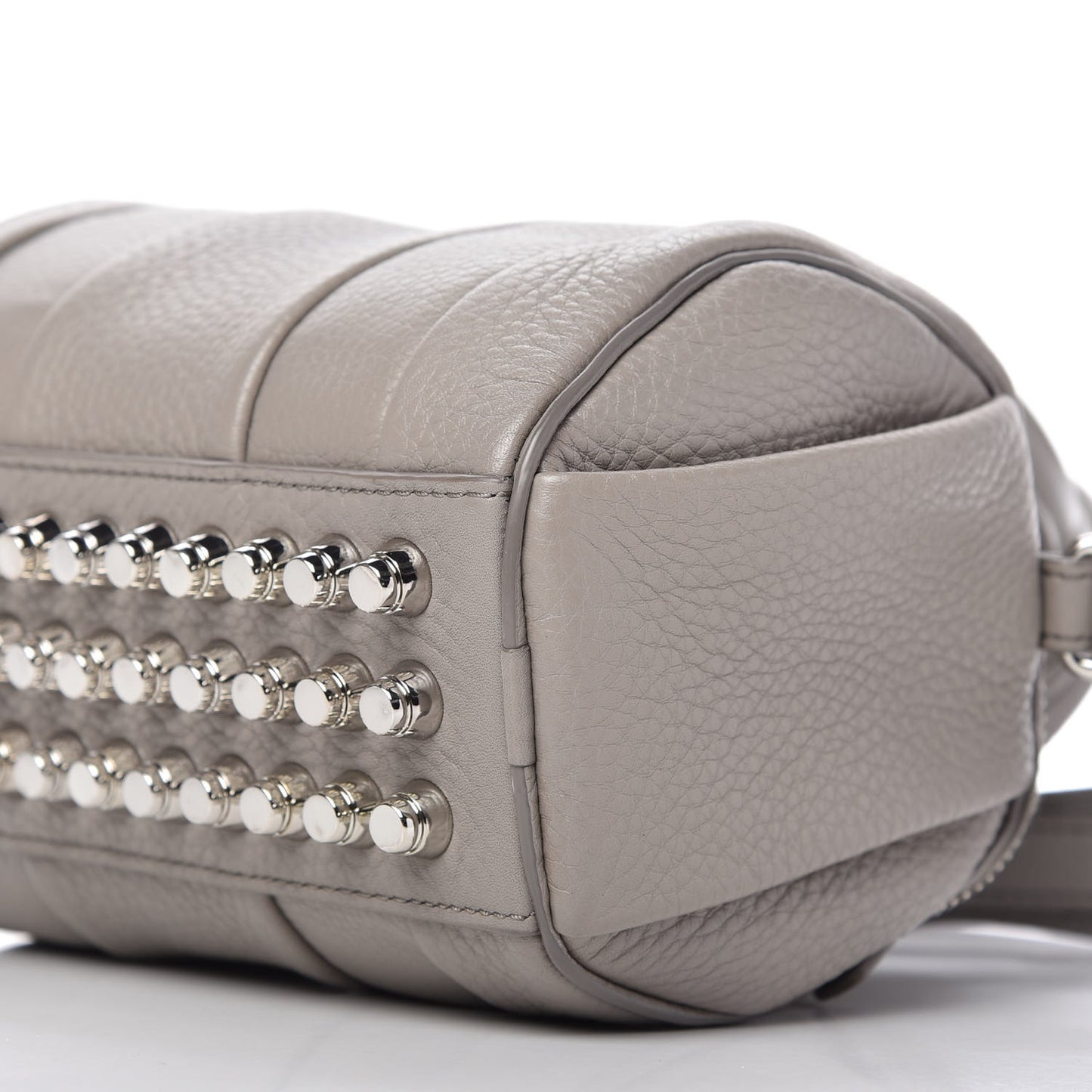 Pebbled Lambskin Mini Rockie Gray Rhodium Hardware