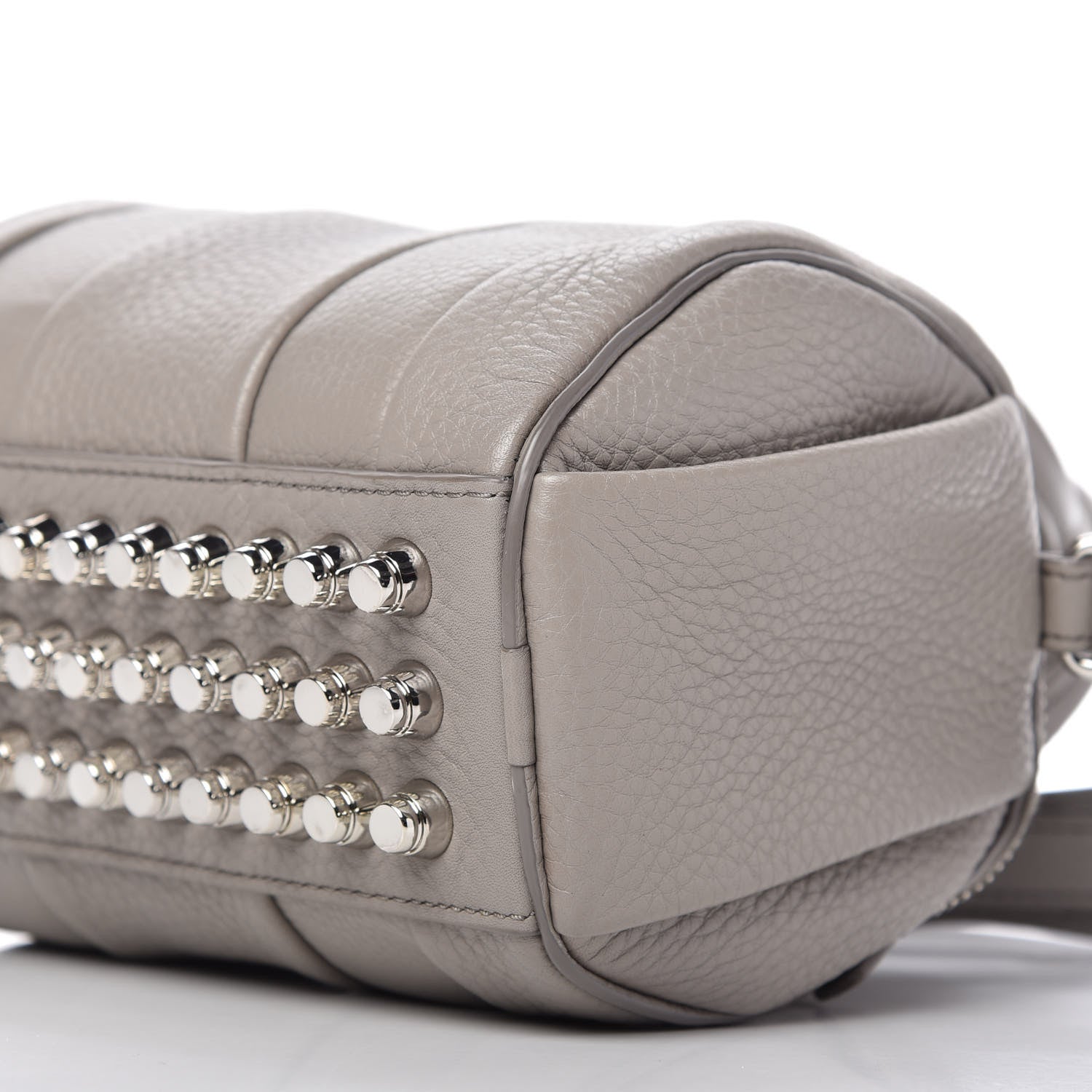 Alexander Wang Pebbled Lambskin Mini Rockie Gray Rhodium Hardware 7 of 8