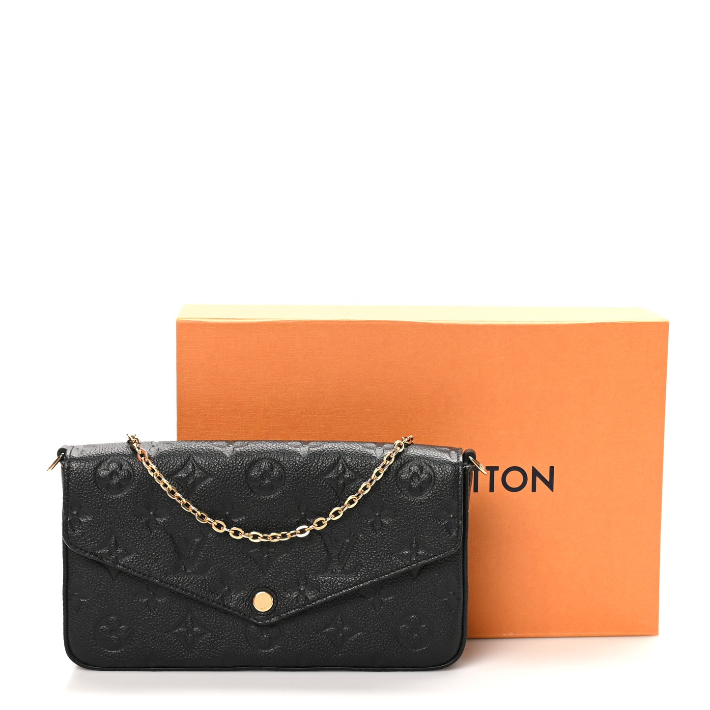 Empreinte Pochette Felicie Chain Wallet Black