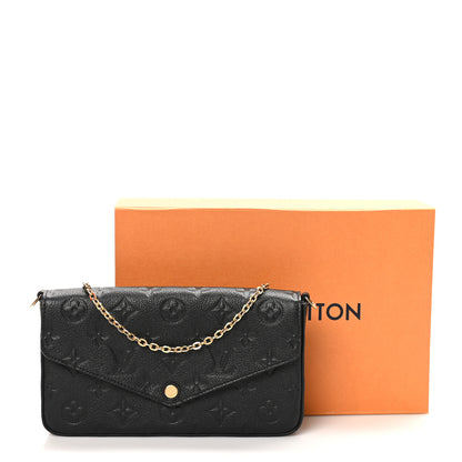 Louis Vuitton Empreinte Pochette Felicie Chain Wallet Black 11 of 11