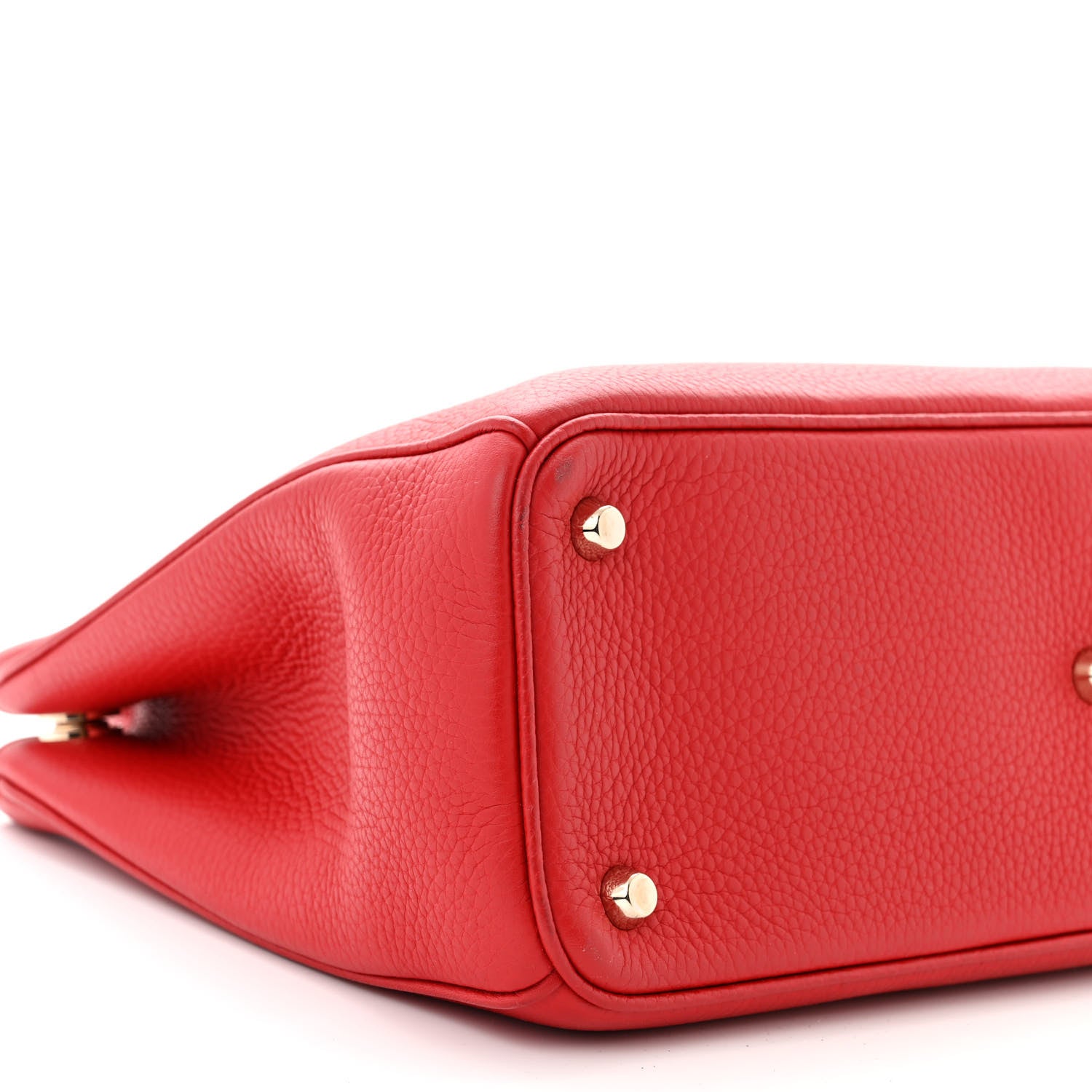 Christian Dior Calfskin Medium Diorissimo Bag Red 9 of 13