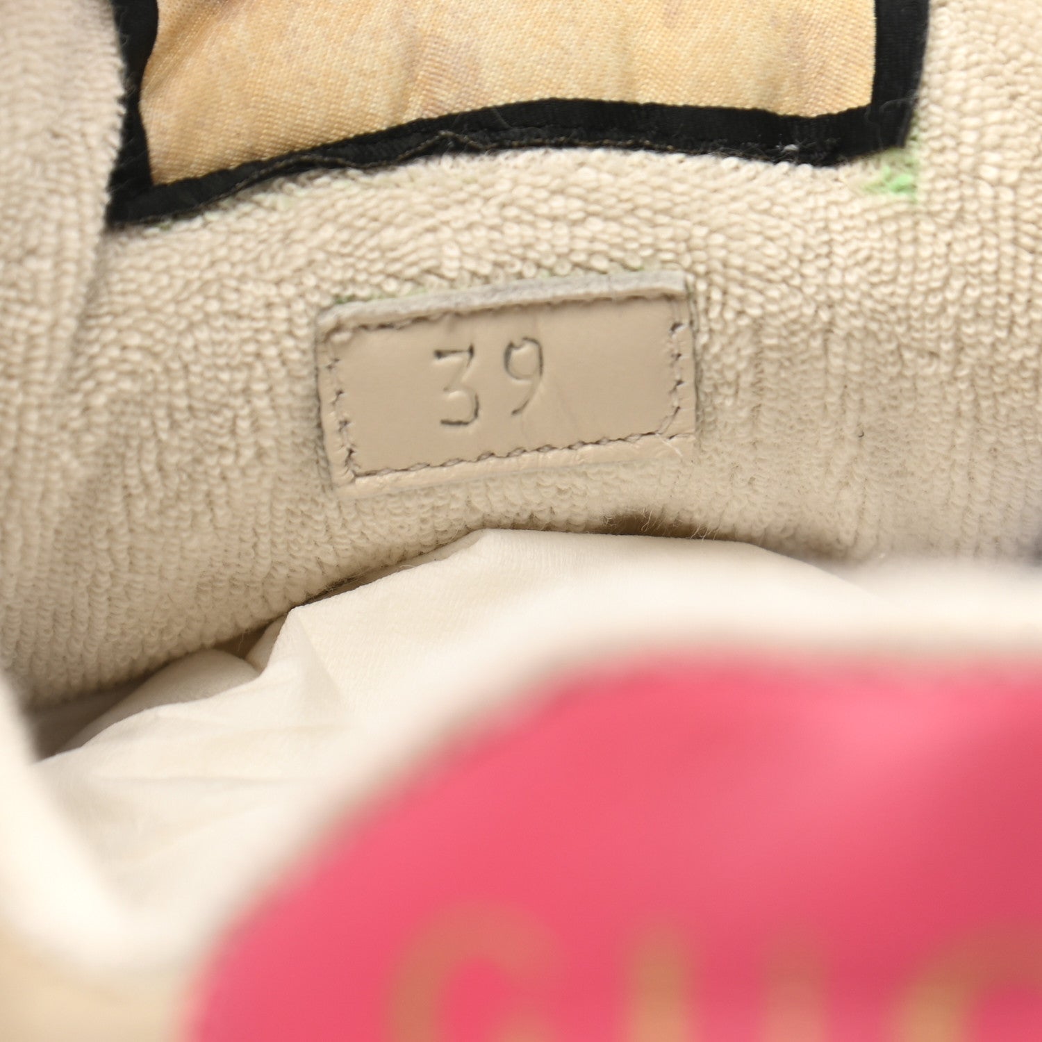 Gucci GG Monogram Nubuck Web Womens Screener Sneakers 39 New Sand Dusty Milk Pink 8 of 12
