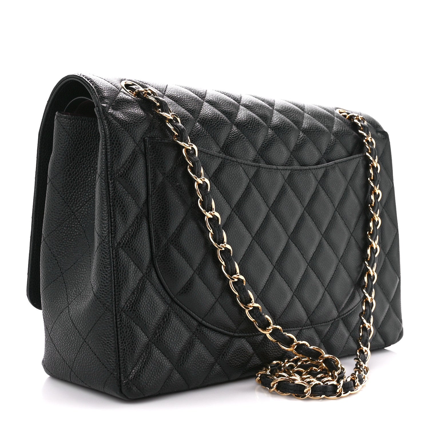 Chanel Caviar Quilted Maxi Double Flap Black 3 of 11