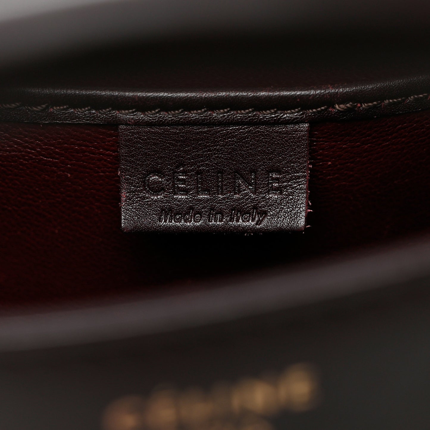 Calfskin Suede Nano Tri-Color Luggage Burgundy