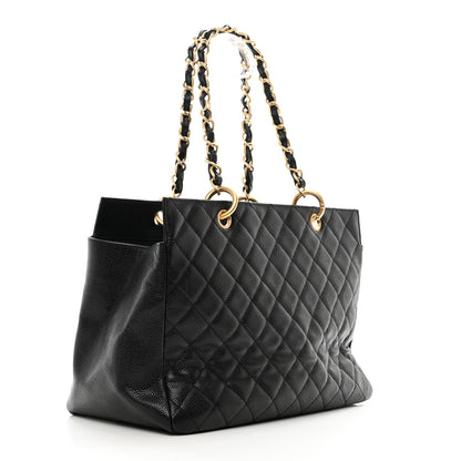 Chanel Caviar Quilted Grand Timeless Tote GTT Black 3 of 11