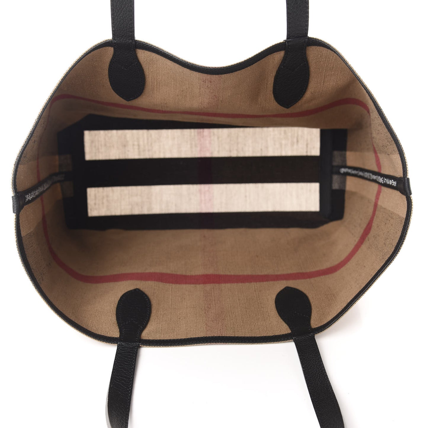 Coated Canvas Mega Check Medium Doodle Tote Black