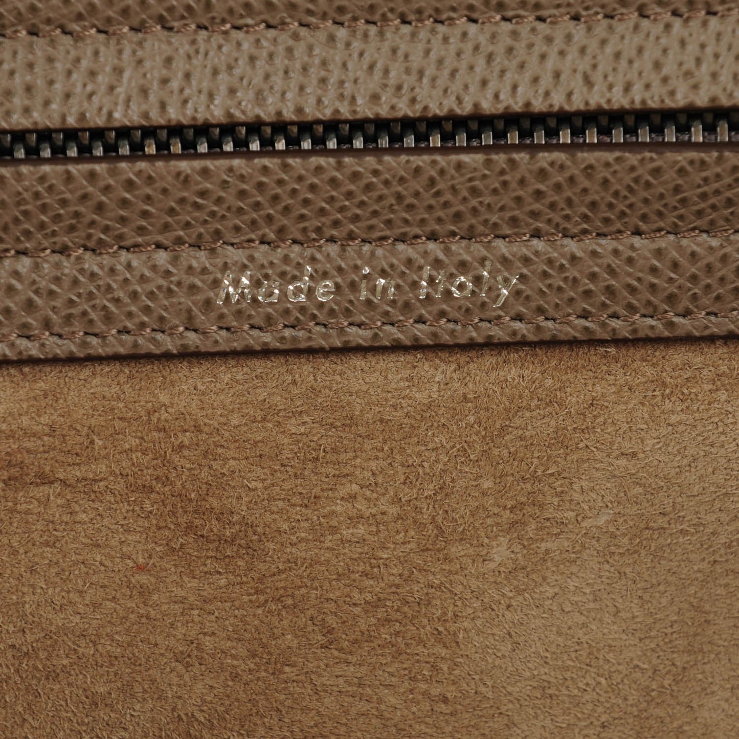 Grained Calfskin Medium Phantom Luggage Taupe
