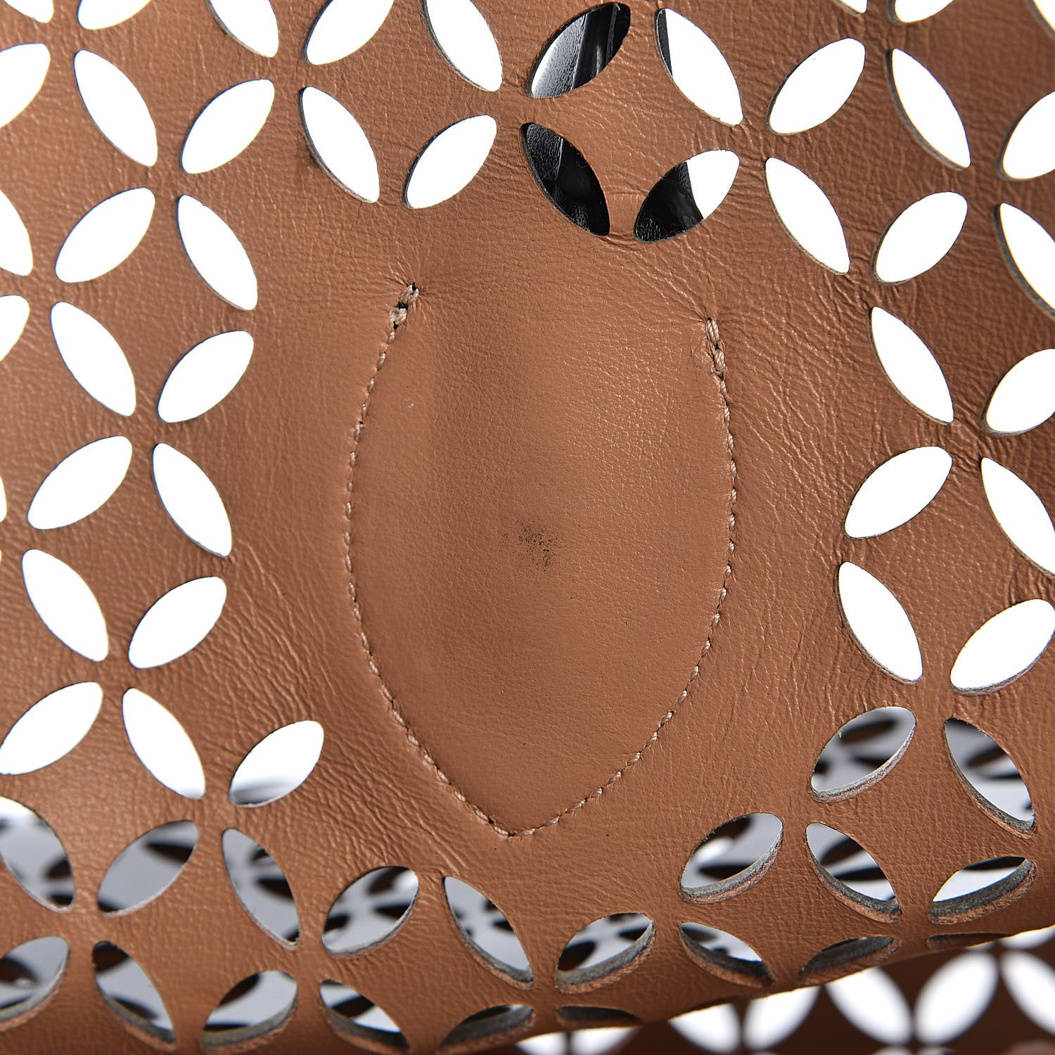 Alaia Calfskin Laser Cut Petale Tote Black 14 of 18