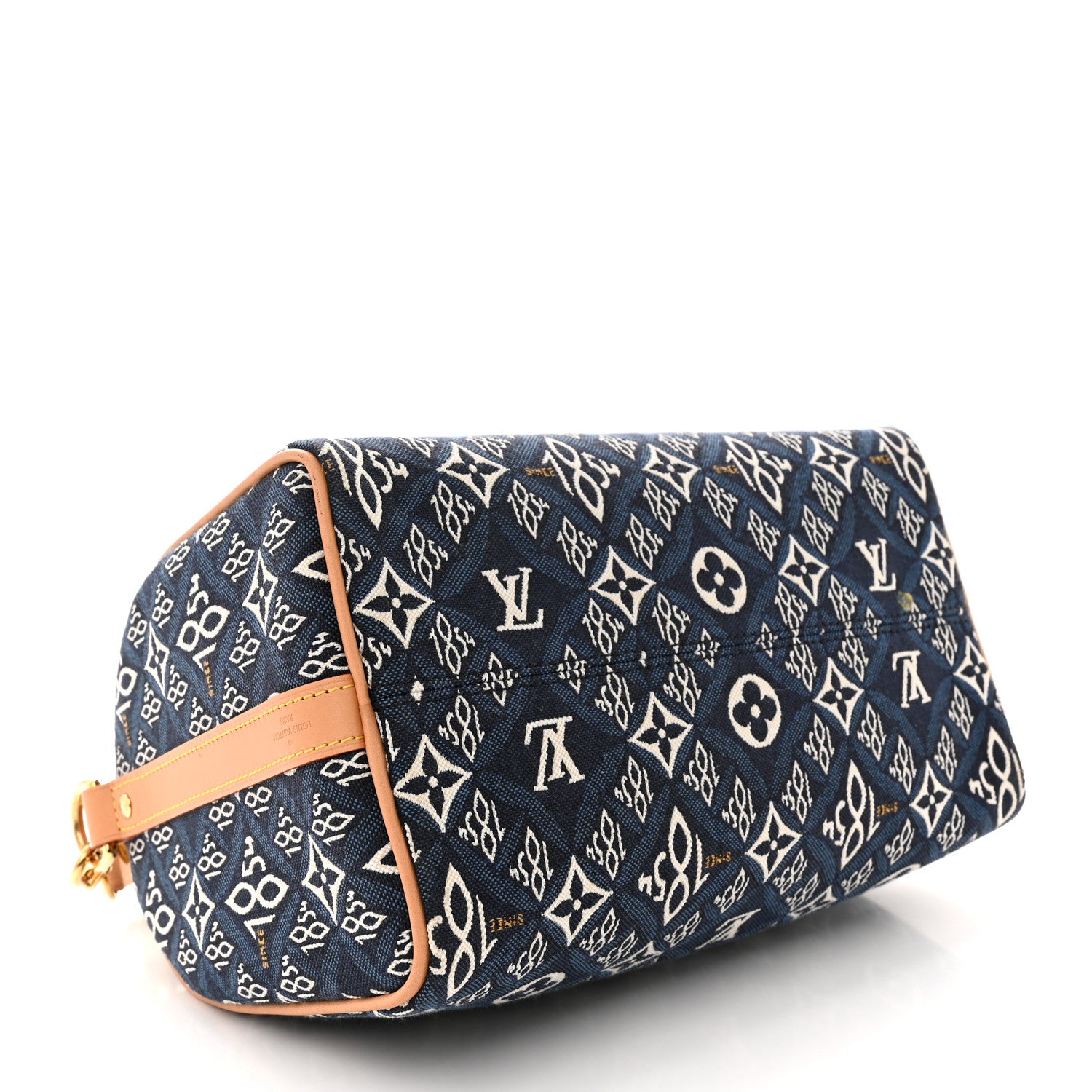 Louis Vuitton Jacquard Since 1854 Speedy Bandouliere 25 Blue 4 of 14