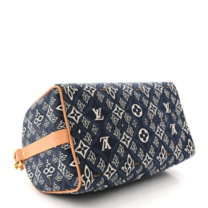 Louis Vuitton Jacquard Since 1854 Speedy Bandouliere 25 Blue 4 of 14