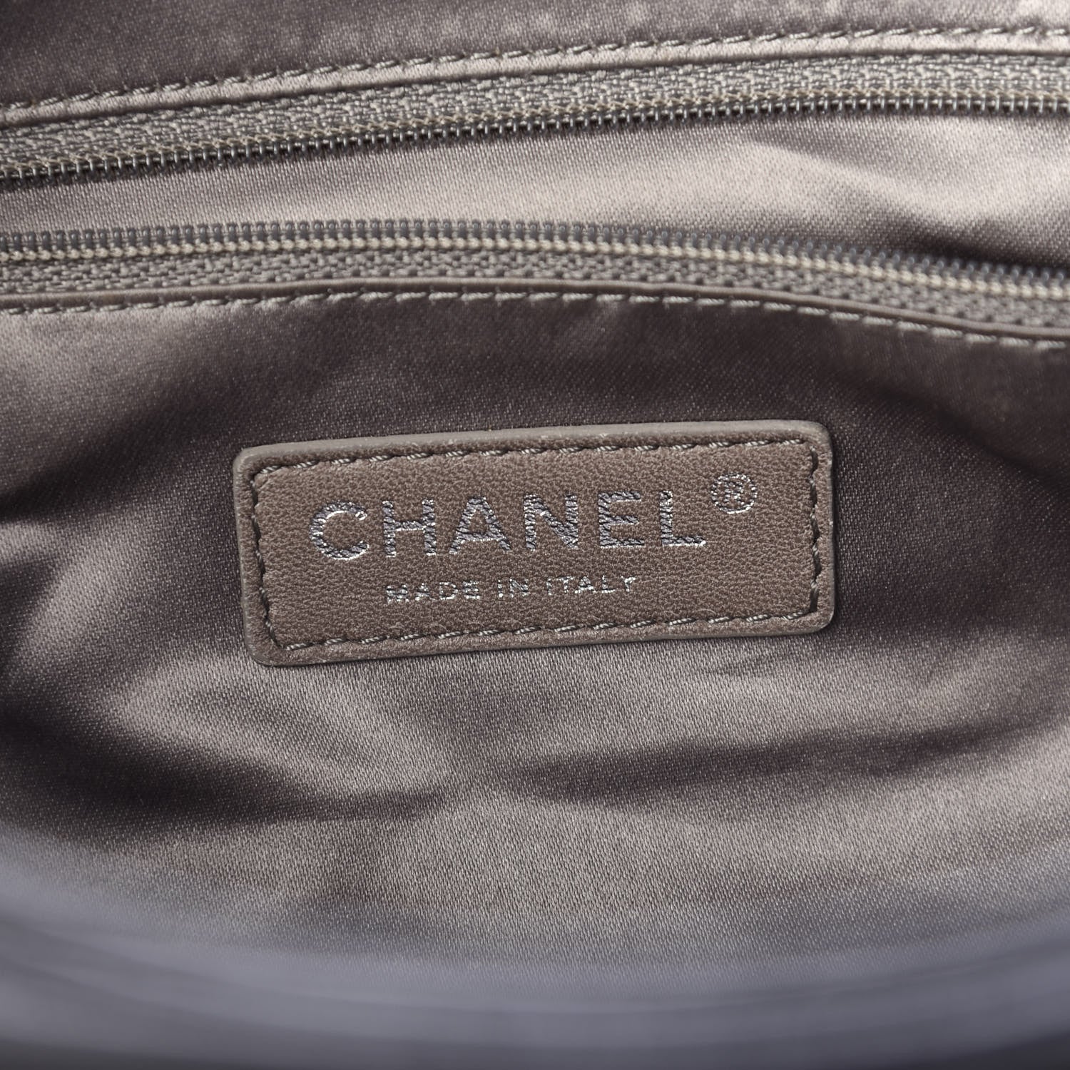 Chanel Lambskin Quilted North South Tote Black 7 of 11