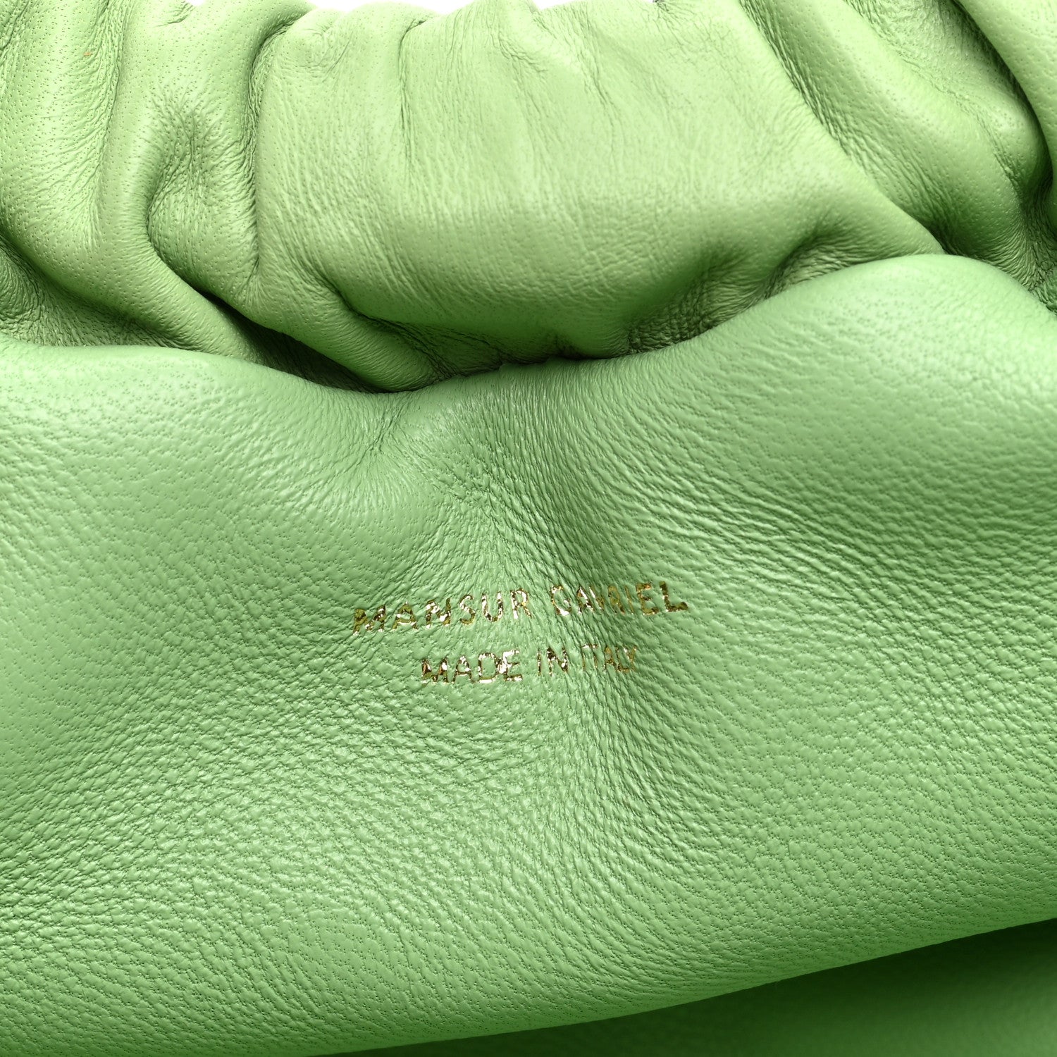 Mansur Gavriel Lambskin Mini Cloud Clutch Seagl 6 of 9