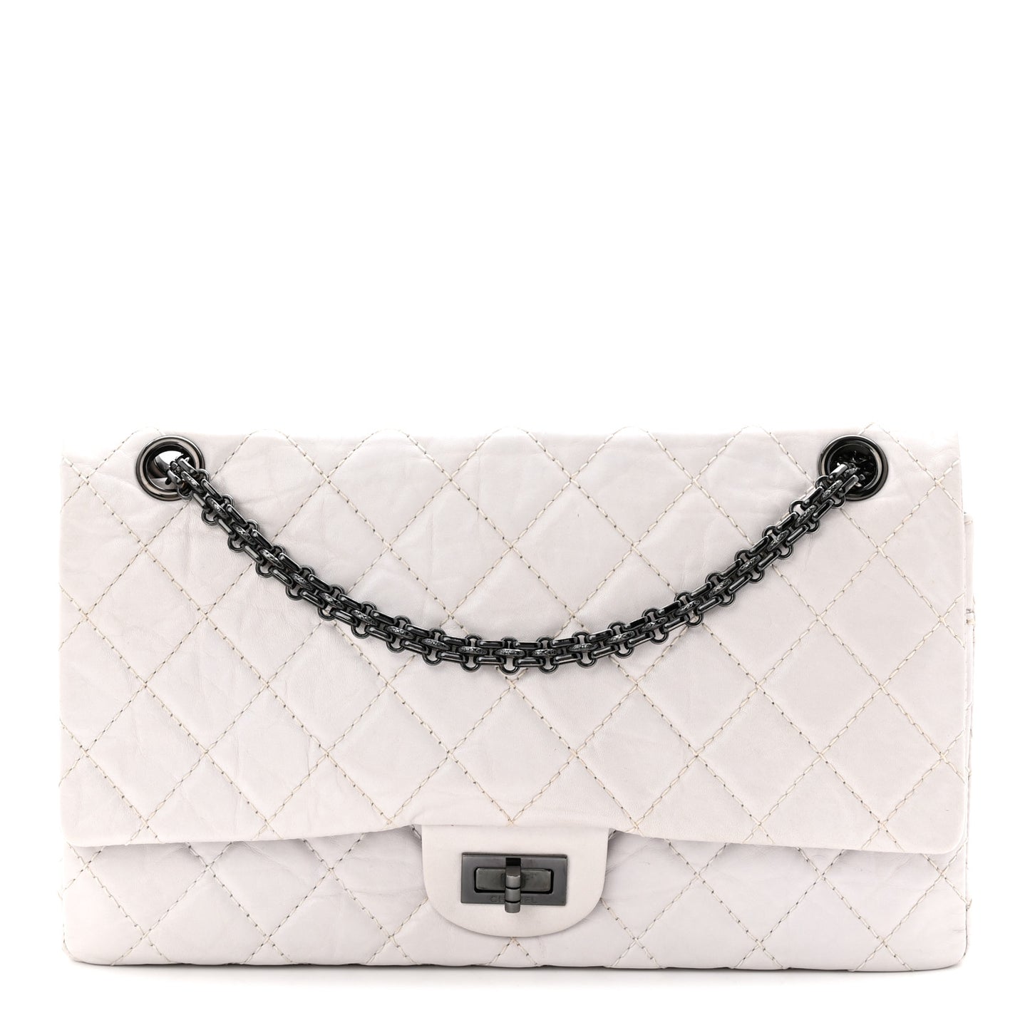 Aged Calfskin 2.55 Reissue 226 Flap White