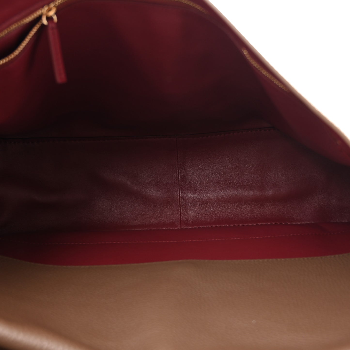 Grained Calfskin Souplissimo Maxi Flap Light Brown