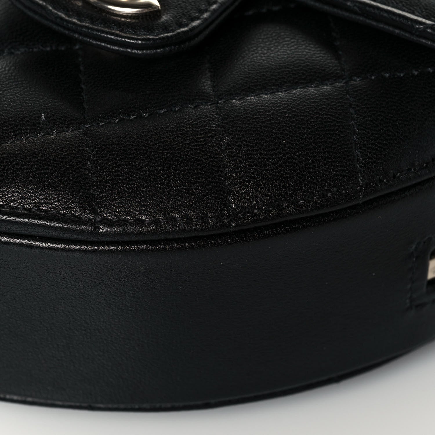 Chanel Lambskin Quilted CC In Love Heart Clutch With Chain Black 10 of 14
