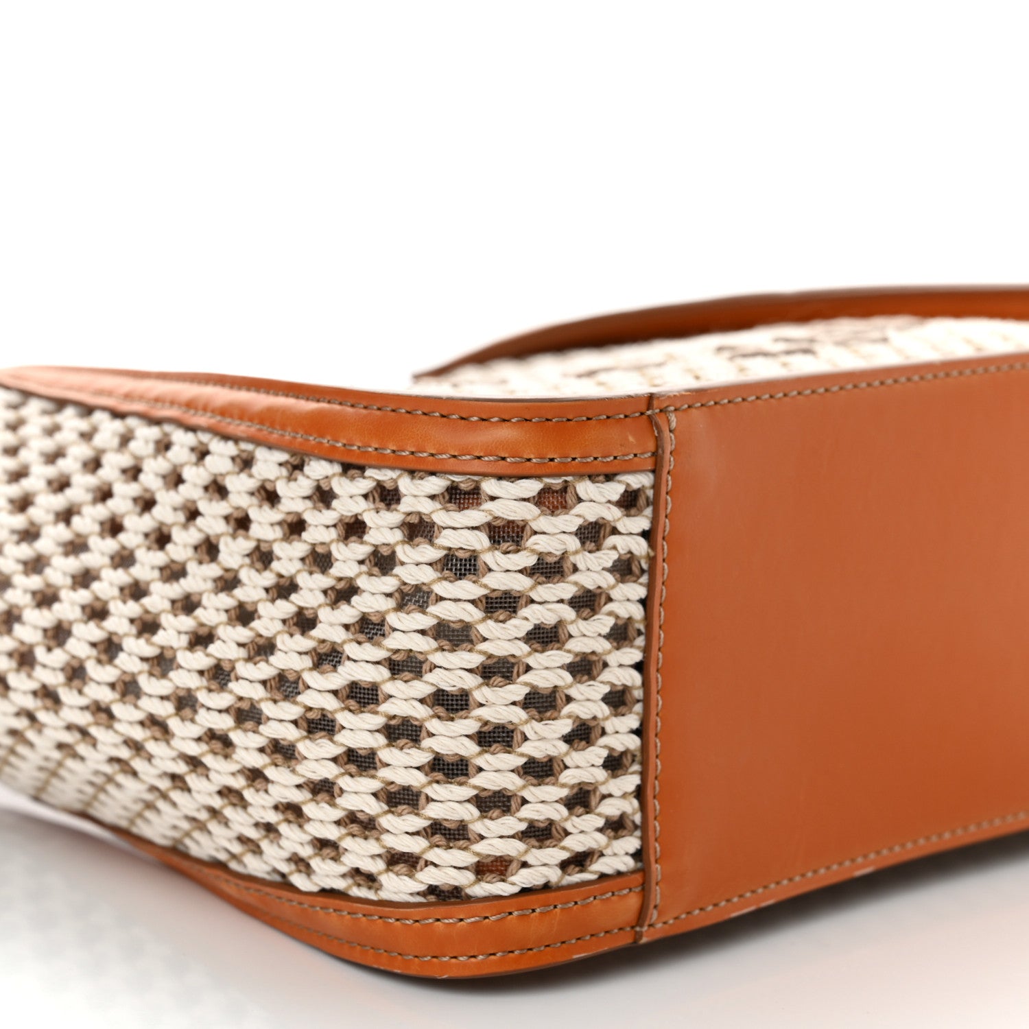 Stella McCartney Eco Mesh Rope Logo Mini Crossbody Ivory Beige 8 of 11