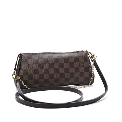 Louis Vuitton Damier Ebene Eva Clutch 2 of 9