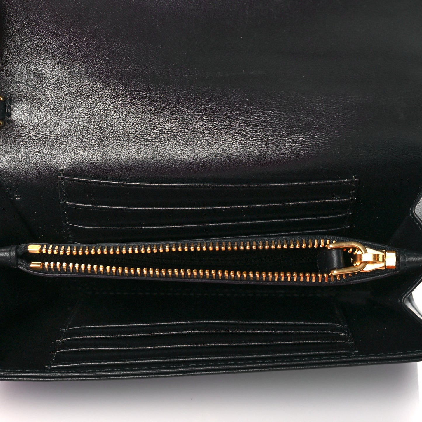 Tessuto Nylon Soft Calf Wristlet Wallet Black