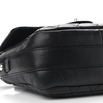 Chanel Lambskin Quilted Messenger Bag Black 8 of 9
