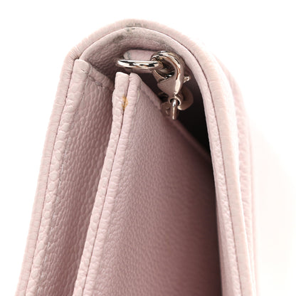 Christian Dior Grained Calfskin Large Diorama Croisiere Chain Wallet Light Pink 9 of 9
