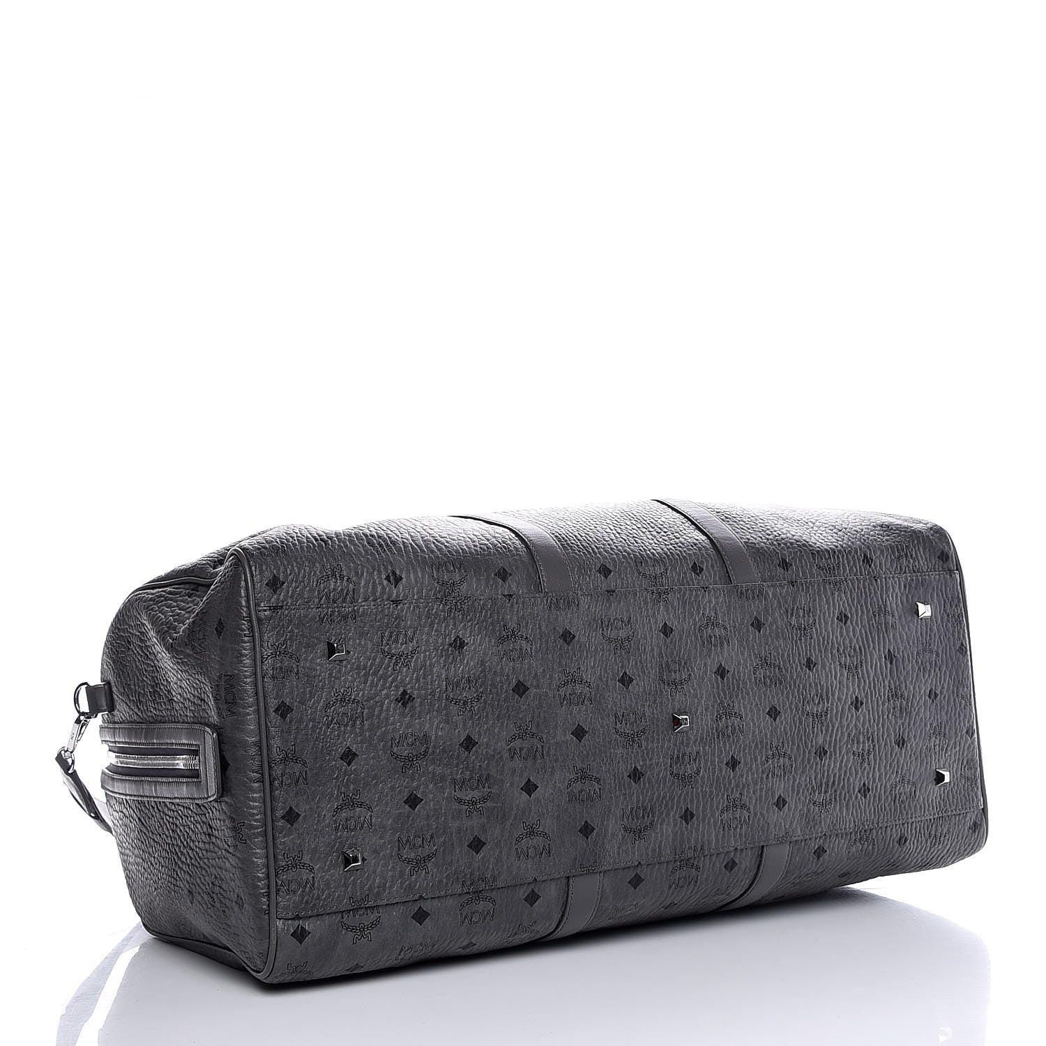MCM Visetos XLarge Traveler Weekender Bag Phantom Grey 5 of 10