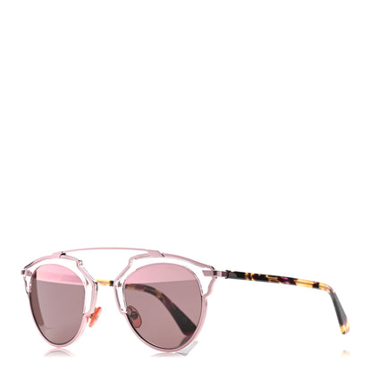 Christian Dior Mirrored So Real Sunglasses Pink Tortoise 1 of 9