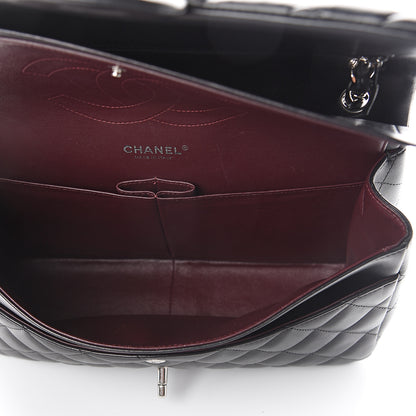 Chanel Lambskin Quilted Jumbo Double Flap Black 4 of 9