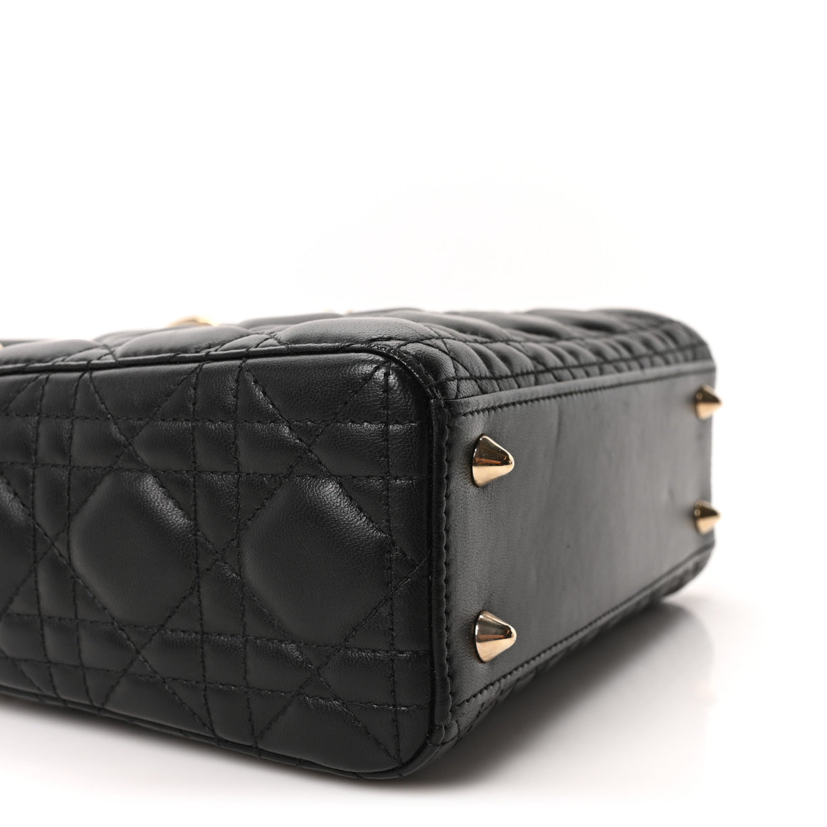 Christian Dior Lambskin Cannage Small My ABCDior Lady Dior Black 9 of 10