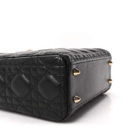Christian Dior Lambskin Cannage Small My ABCDior Lady Dior Black 9 of 10