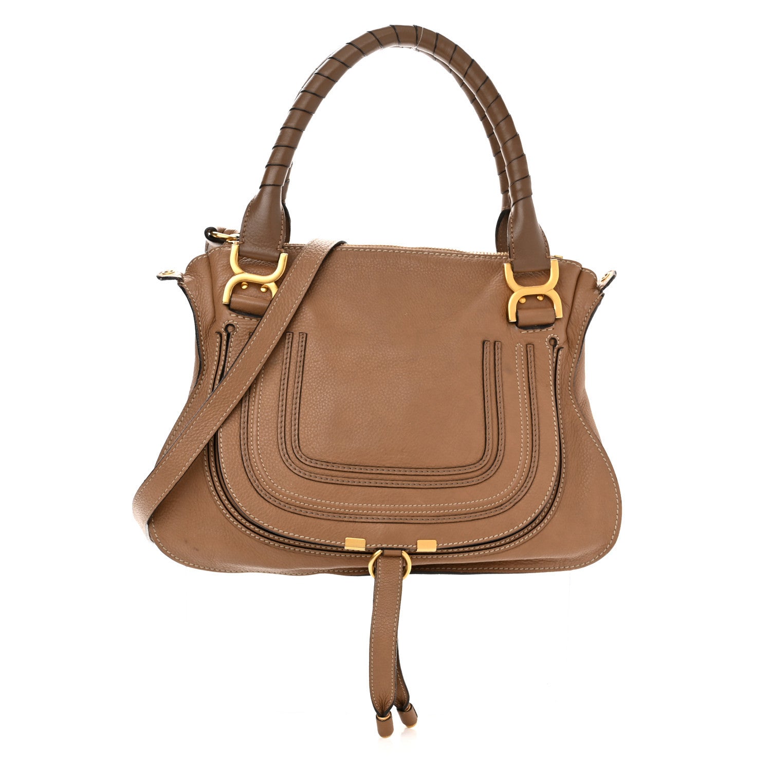 Chloe Calfskin Small Marcie Satchel Nut 1 of 12
