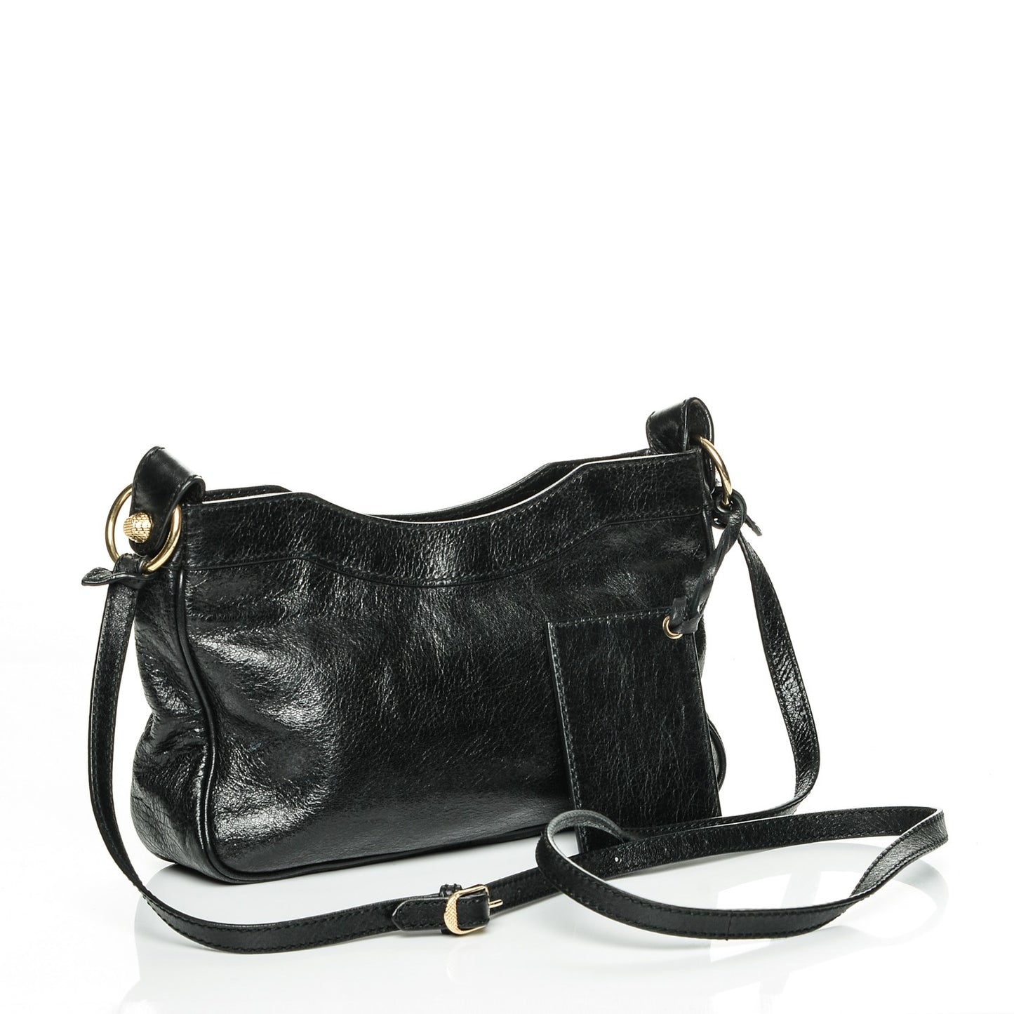 Agneau Giant 12 Gold Hardware Hip Black