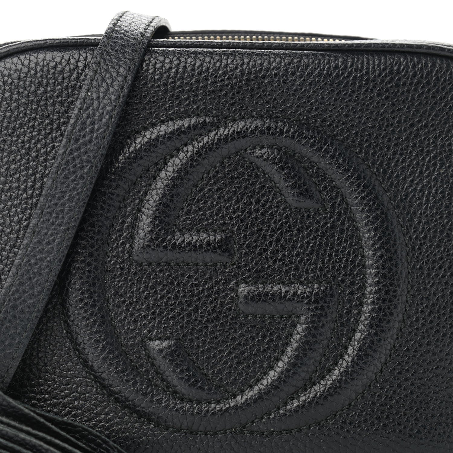 Gucci Pebbled Calfskin Small Soho Disco Bag Black 8 of 11