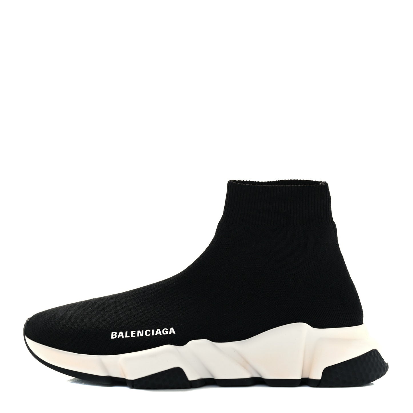 Neoprene Knit Womens Speed Sneakers 39 Black White