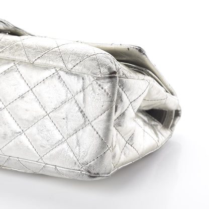 Chanel Metallic Aged Calfskin Quilted 2.55 Reissue 227 Flap Silver 6 of 8