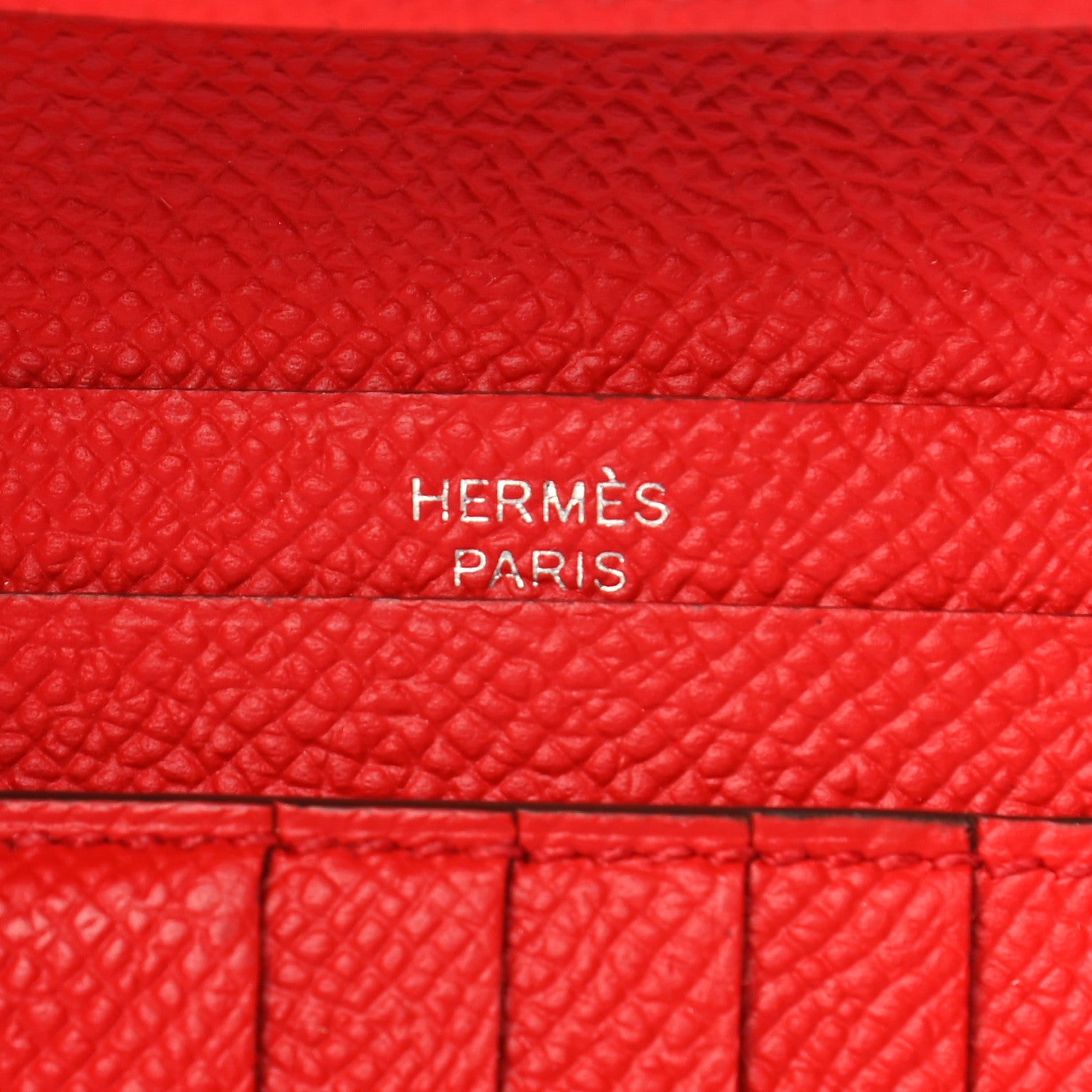 Hermes Epsom Bearn Compact Wallet Rouge De Coeur 6 of 8