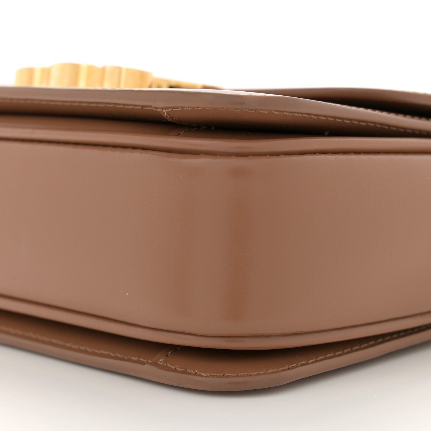 Celine Shiny Calfskin Teen Triomphe Bronze 10 of 12
