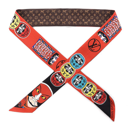 Louis Vuitton Silk Monogram Kabuki Stickers BB Bandeau Black 1 of 4